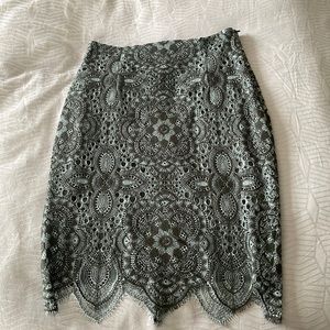 Zara lace pencil skirt